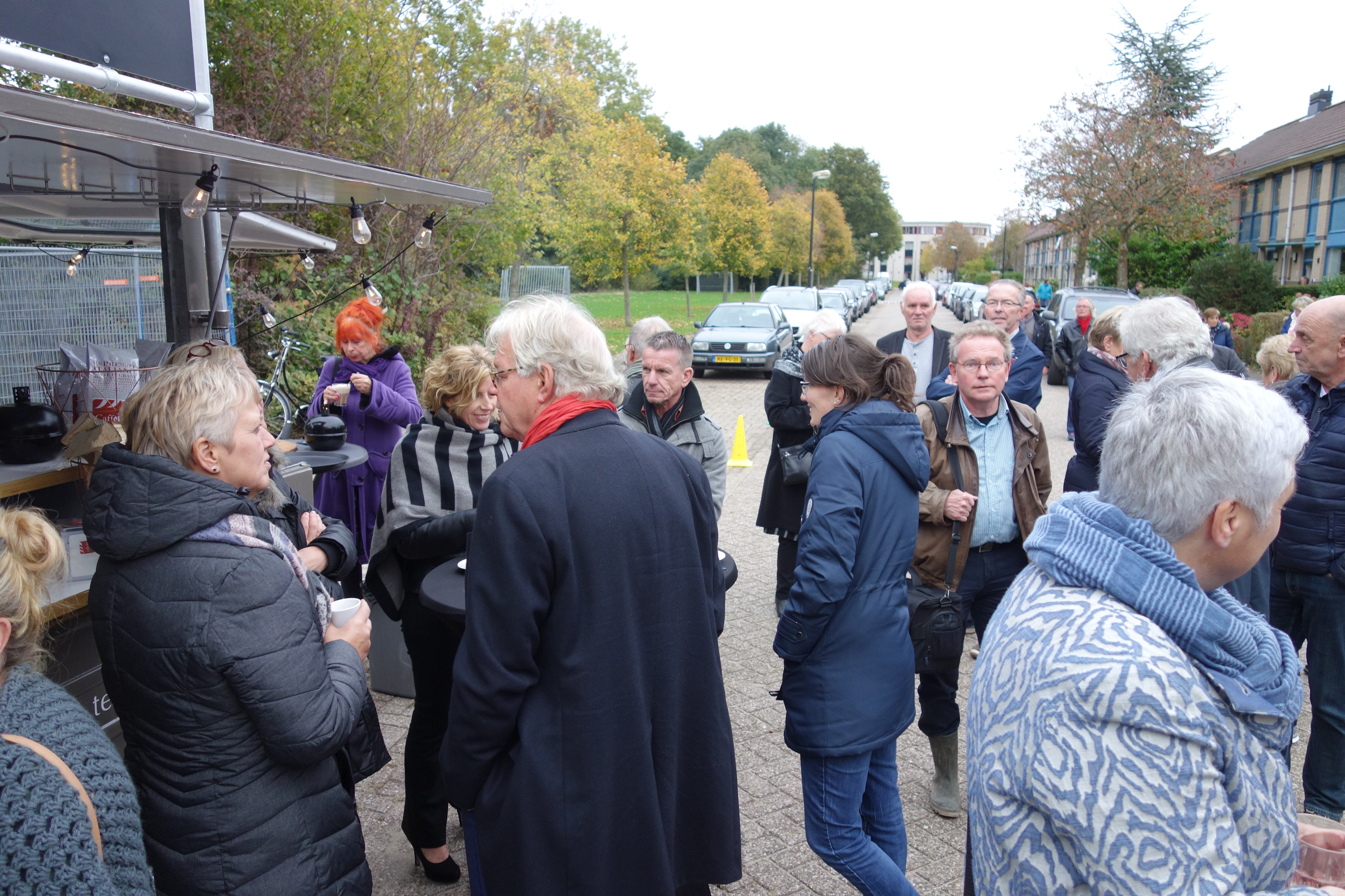De eerste paal van de nieuwbouw