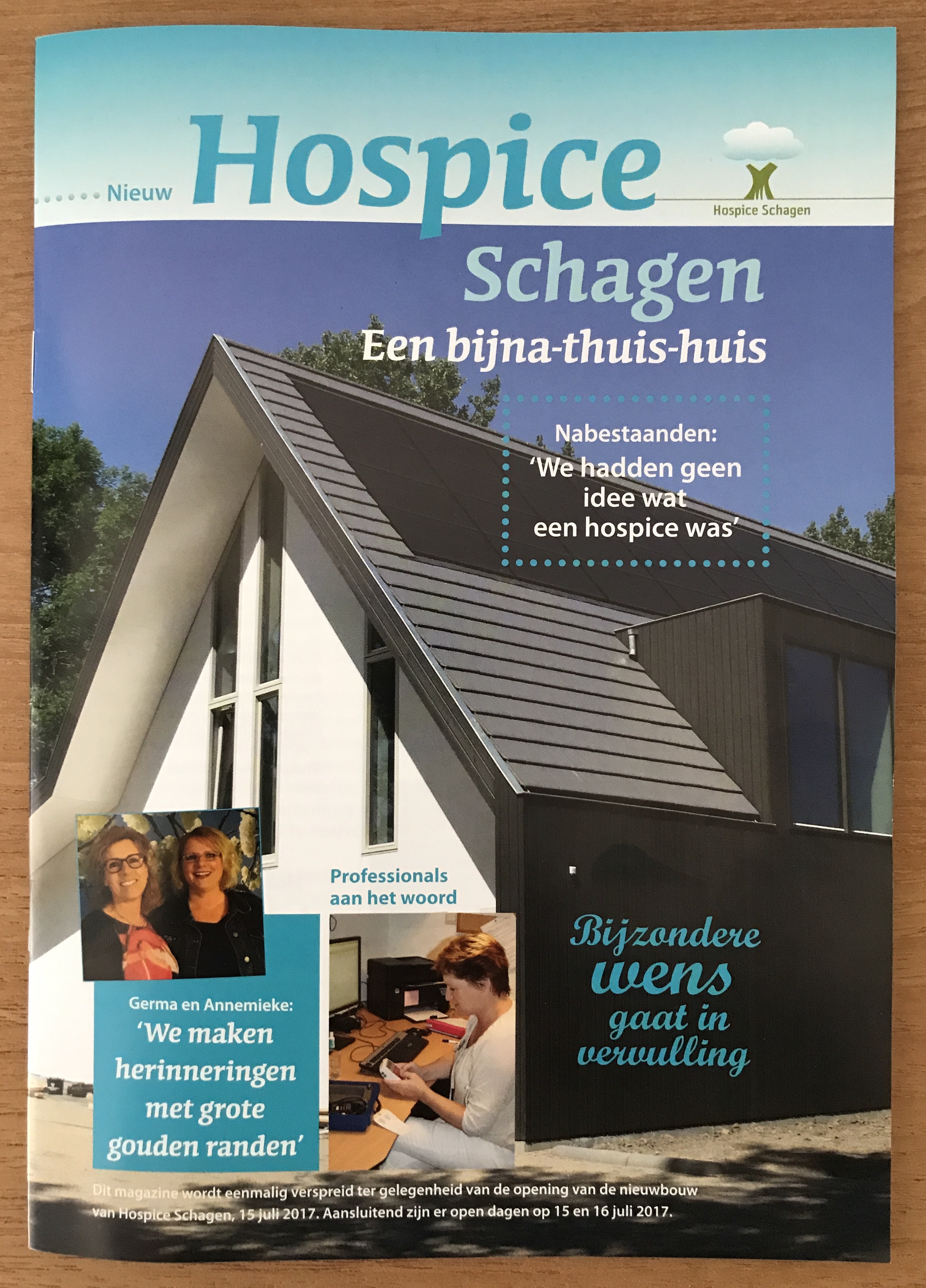 Ons eenmalige tijdschrift is verspreid