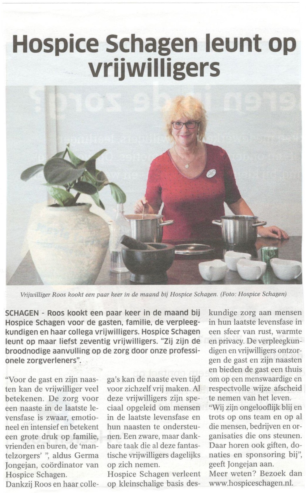 Roos in de krant! 