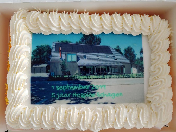 Taart 5 jaar hospice schagen 