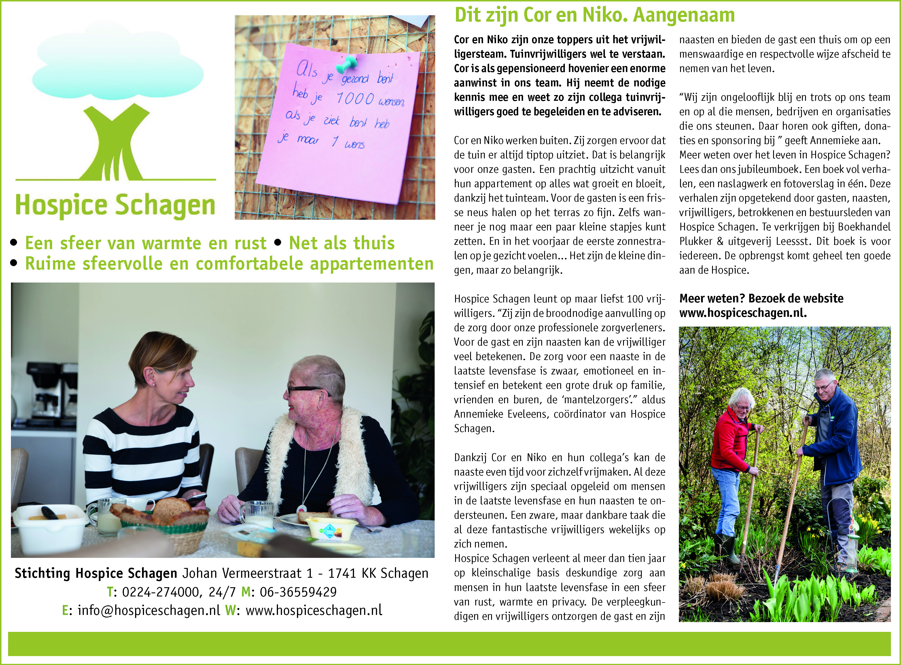 Dit zijn Niko en Cor. Aangenaam